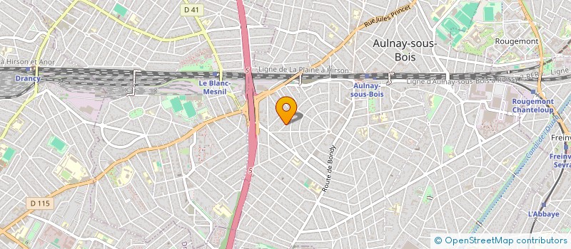 localisation de l'entreprise MONSIEUR YANIS ALLOUANE  AULNAY-SOUS-BOIS