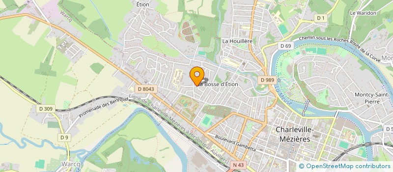 localisation de l'entreprise MONSIEUR YANIS AOUDACHE à CHARLEVILLE-MEZIERES