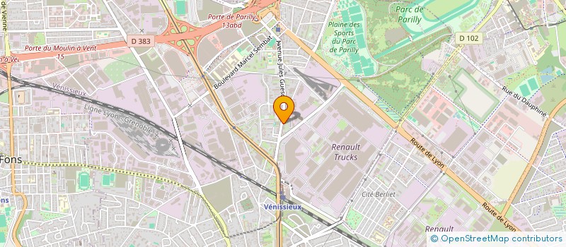 localisation de l'entreprise MONSIEUR YANIS AROUINI  VENISSIEUX