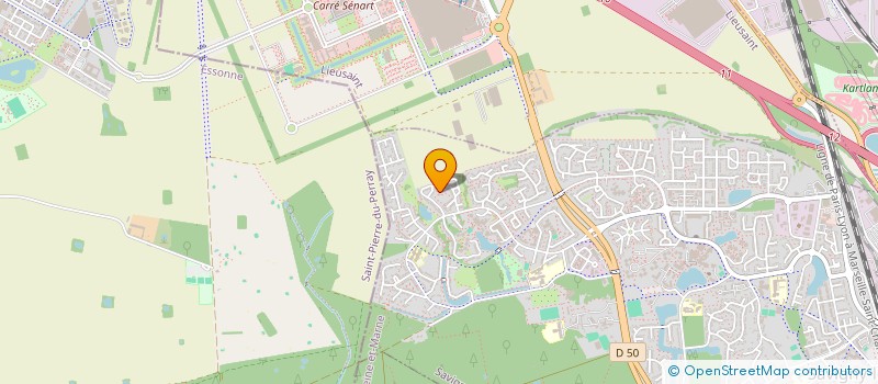 localisation de l'entreprise MONSIEUR YANIS AUBIN  SAVIGNY-LE-TEMPLE