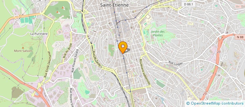 localisation de l'entreprise MONSIEUR YANIS AZOULAY  SAINT-ETIENNE