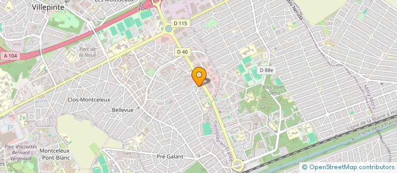 localisation de l'entreprise MONSIEUR YANIS BACHIR  VILLEPINTE