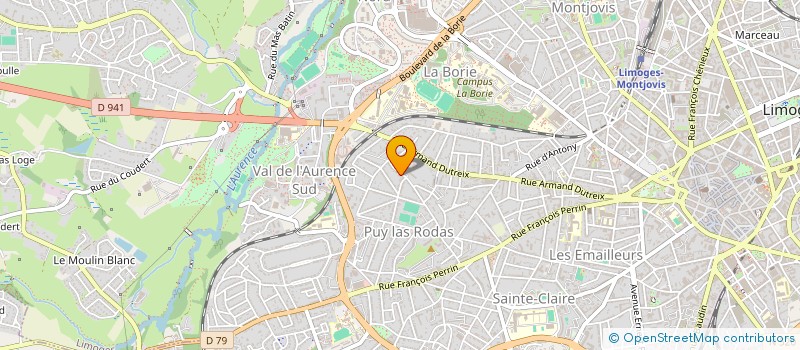 localisation de l'entreprise MONSIEUR YANIS BARATON à LIMOGES