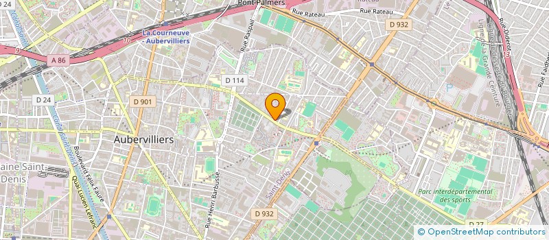 localisation de l'entreprise MONSIEUR YANIS BARKOU  AUBERVILLIERS