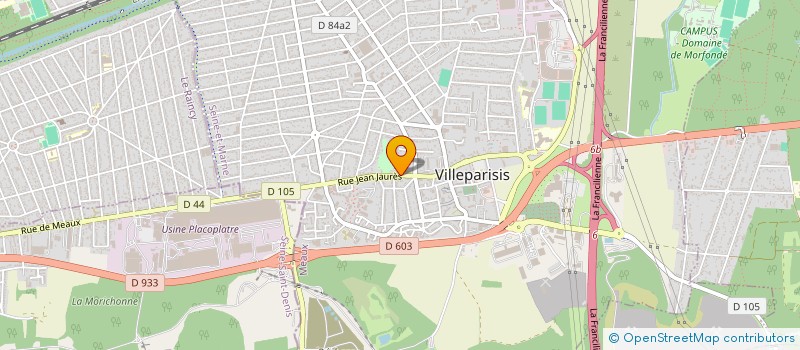 localisation de l'entreprise MONSIEUR YANIS BECHIKH  VILLEPARISIS