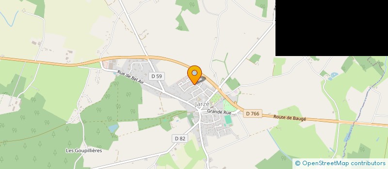 localisation de l'entreprise MONSIEUR YANIS BELMILOUD  JARZE VILLAGES