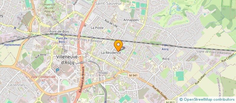 localisation de l'entreprise MONSIEUR YANIS BENNOUAR  VILLENEUVE-D'ASCQ