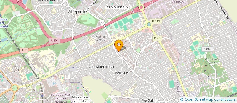 localisation de l'entreprise MONSIEUR YANIS BENOUADFEL  VILLEPINTE