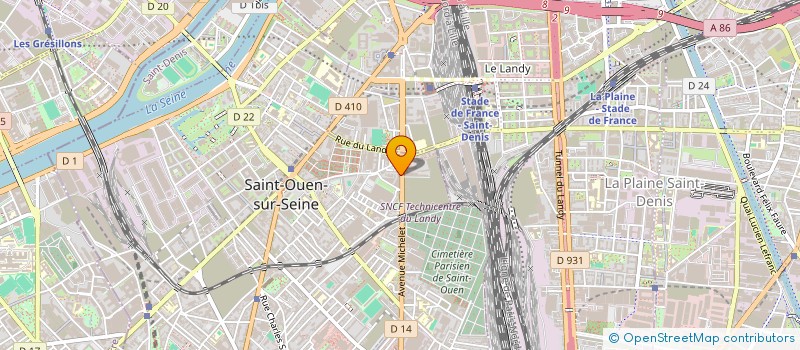 localisation de l'entreprise MONSIEUR YANIS BENSLIMANE à SAINT-OUEN-SUR-SEINE
