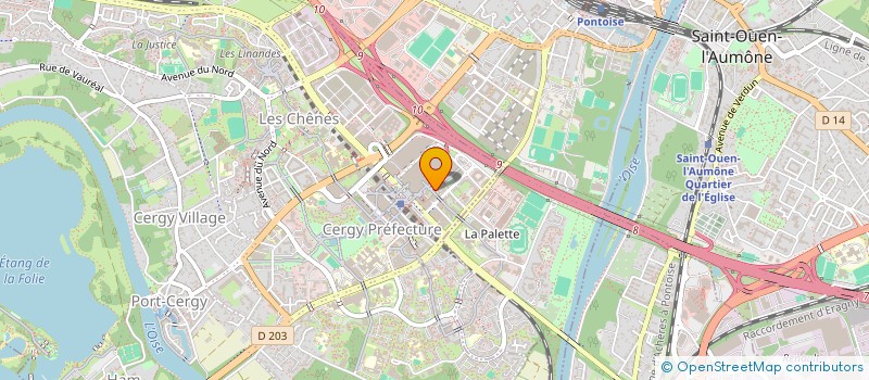 localisation de l'entreprise MONSIEUR YANIS BESSA  CERGY