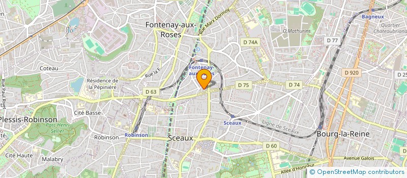 localisation de l'entreprise MONSIEUR YANIS BETTAHAR à FONTENAY-AUX-ROSES