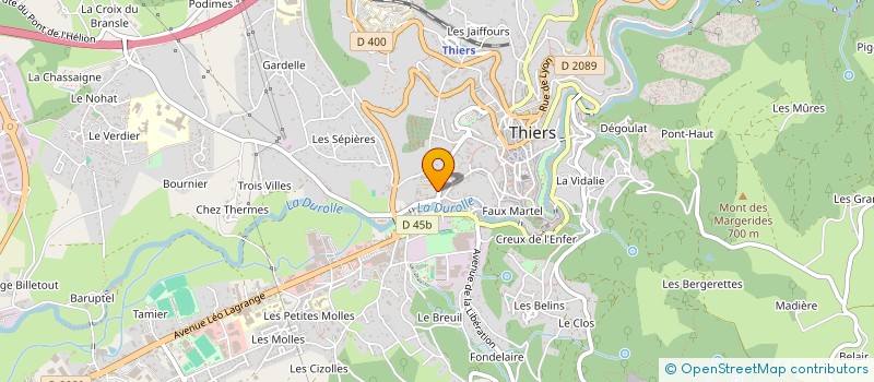 localisation de l'entreprise MONSIEUR YANIS BOUDELLAL  THIERS