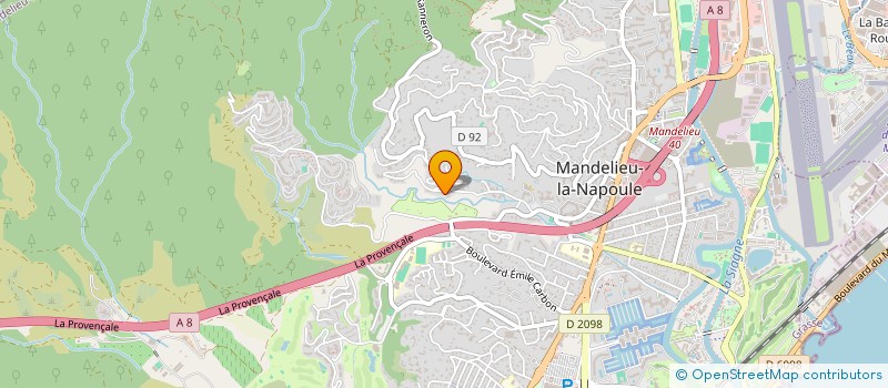 localisation de l'entreprise MONSIEUR YANIS BOUHANNA à MANDELIEU-LA-NAPOULE
