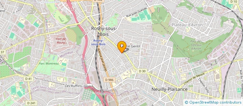 localisation de l'entreprise MONSIEUR YANIS BOUKSIL à ROSNY-SOUS-BOIS