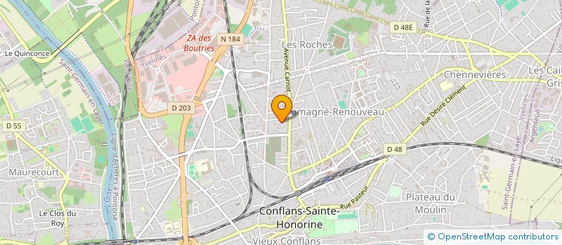 localisation de l'entreprise MONSIEUR YANIS CAFFIER  CONFLANS-SAINTE-HONORINE