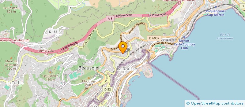 localisation de l'entreprise MONSIEUR YANIS CERCELLETTI à BEAUSOLEIL