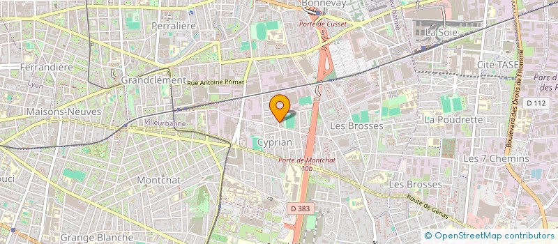 localisation de l'entreprise MONSIEUR YANIS CERDA  VILLEURBANNE