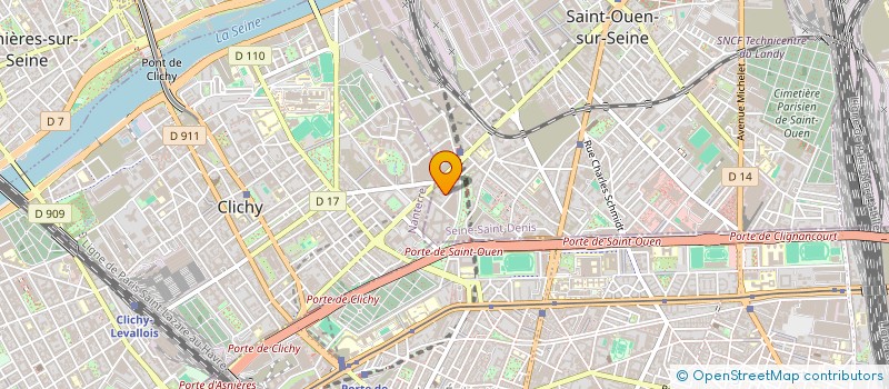localisation de l'entreprise MONSIEUR YANIS CHABANI  SAINT-OUEN-SUR-SEINE