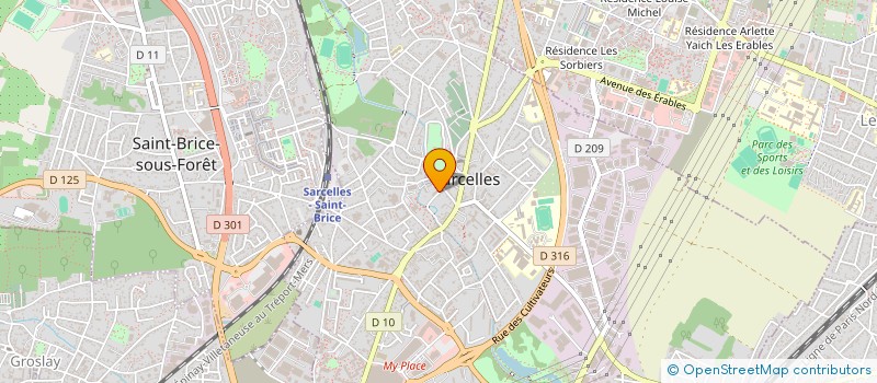 localisation de l'entreprise MONSIEUR YANIS CHALAL  SARCELLES