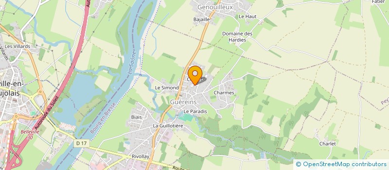 localisation de l'entreprise MONSIEUR YANIS CHANAY  GUEREINS