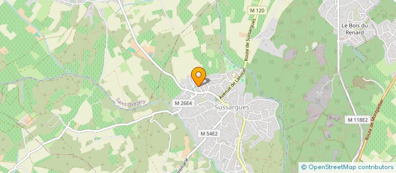 localisation de l'entreprise MONSIEUR YANIS CHAPTAL  SUSSARGUES