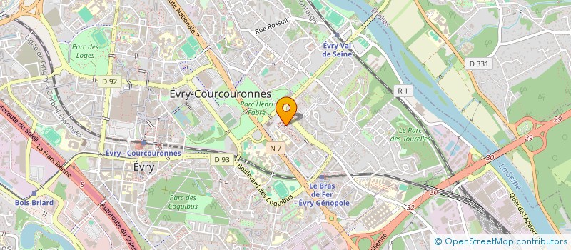 localisation de l'entreprise MONSIEUR YANIS CHICAR  EVRY-COURCOURONNES