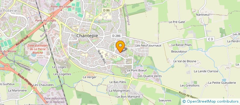 localisation de l'entreprise MONSIEUR YANIS DELEPINE  CHANTEPIE