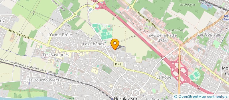 localisation de l'entreprise MONSIEUR YANIS DOSSOU-YOVO à HERBLAY-SUR-SEINE