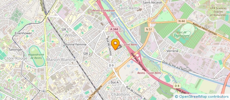 localisation de l'entreprise MONSIEUR YANIS EL HADJ HACINI  REIMS