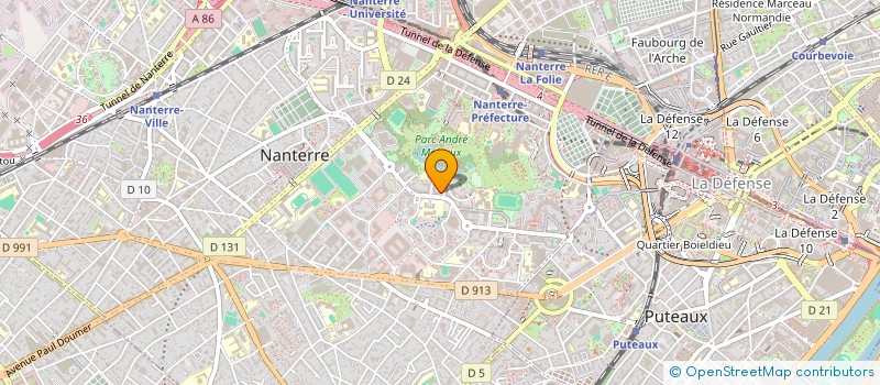 localisation de l'entreprise MONSIEUR YANIS FOULANE  NANTERRE