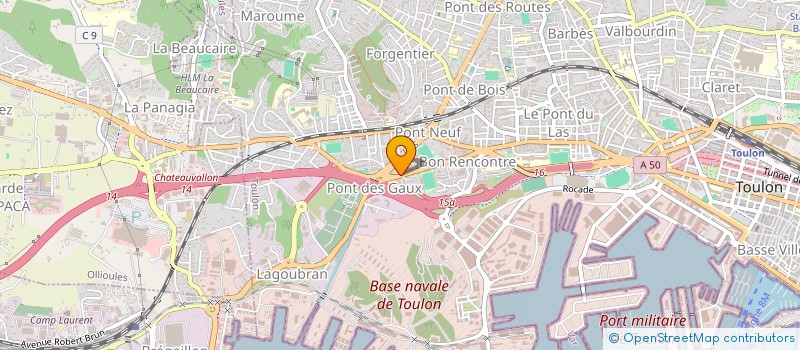 localisation de l'entreprise MONSIEUR YANIS GADACHA CHARRAD  TOULON