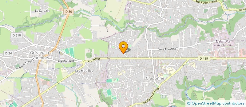 localisation de l'entreprise MONSIEUR YANIS HEDJAM  CRAPONNE