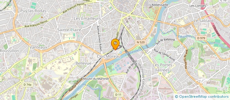 localisation de l'entreprise MONSIEUR YANIS IHADDADENE à LIMOGES