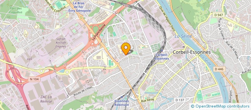 localisation de l'entreprise MONSIEUR YANIS JAMOU  CORBEIL-ESSONNES