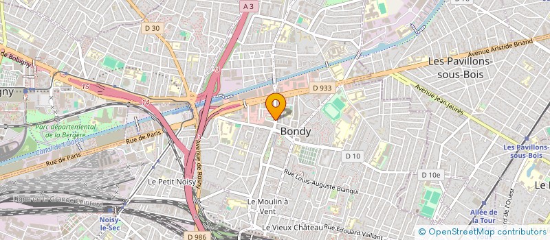 localisation de l'entreprise MONSIEUR YANIS KEJAT  BONDY