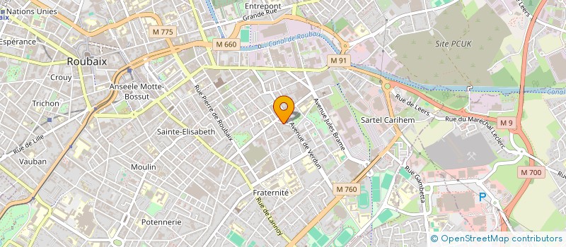 localisation de l'entreprise MONSIEUR YANIS KHITER  ROUBAIX