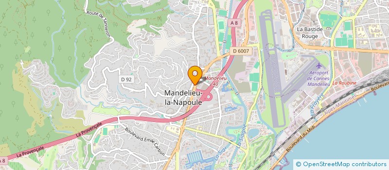 localisation de l'entreprise MONSIEUR YANIS LAAMOURI  MANDELIEU-LA-NAPOULE