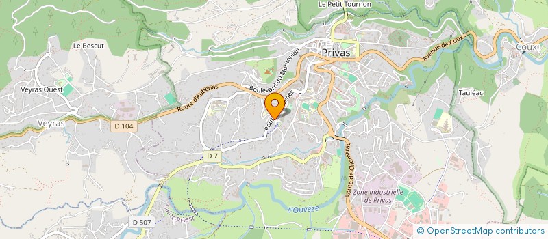 localisation de l'entreprise MONSIEUR YANIS LLADO  PRIVAS