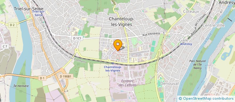 localisation de l'entreprise MONSIEUR YANIS MADANI  CHANTELOUP-LES-VIGNES