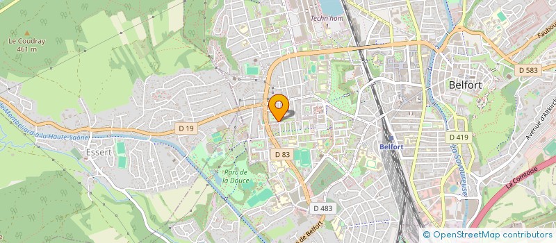 localisation de l'entreprise MONSIEUR YANIS MANIR  BELFORT