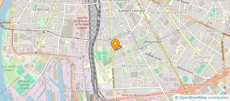 localisation de l'entreprise MONSIEUR YANIS MAZOUZA  VENISSIEUX