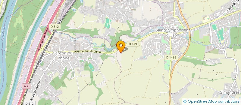 localisation de l'entreprise MONSIEUR YANIS MECHTA  SAINT-SYMPHORIEN-D'OZON