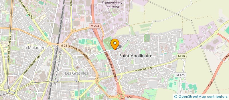 localisation de l'entreprise MONSIEUR YANIS MINAUD  SAINT-APOLLINAIRE