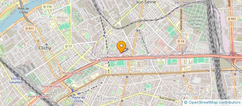 localisation de l'entreprise MONSIEUR YANIS OULD BOUALI à SAINT-OUEN-SUR-SEINE