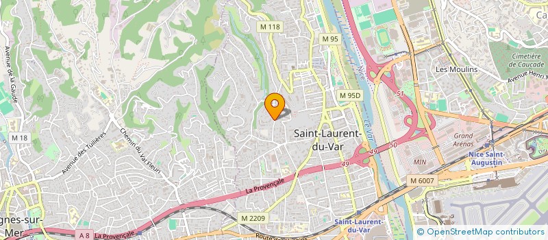 localisation de l'entreprise MONSIEUR YANIS PANNAUX  SAINT-LAURENT-DU-VAR