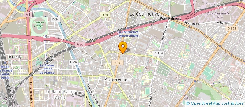 localisation de l'entreprise MONSIEUR YANIS REGREDJ à AUBERVILLIERS