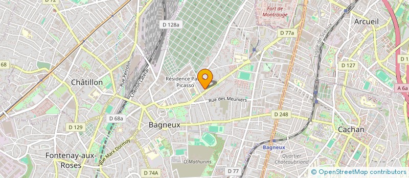 localisation de l'entreprise MONSIEUR YANIS SAHLY  BAGNEUX