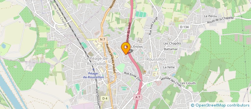 localisation de l'entreprise MONSIEUR YANIS SAHNOUNE  ROUSSILLON