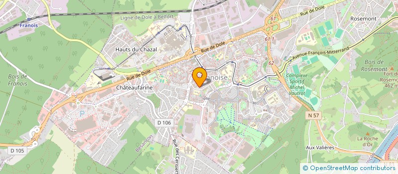 localisation de l'entreprise MONSIEUR YANIS SAKANENO à BESANCON