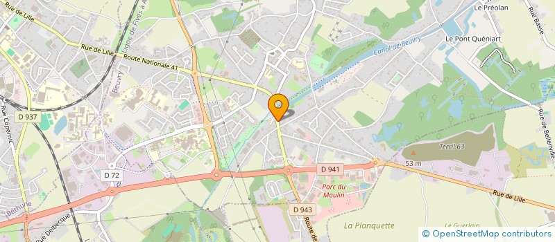 localisation de l'entreprise MONSIEUR YANIS SIAGH  BEUVRY